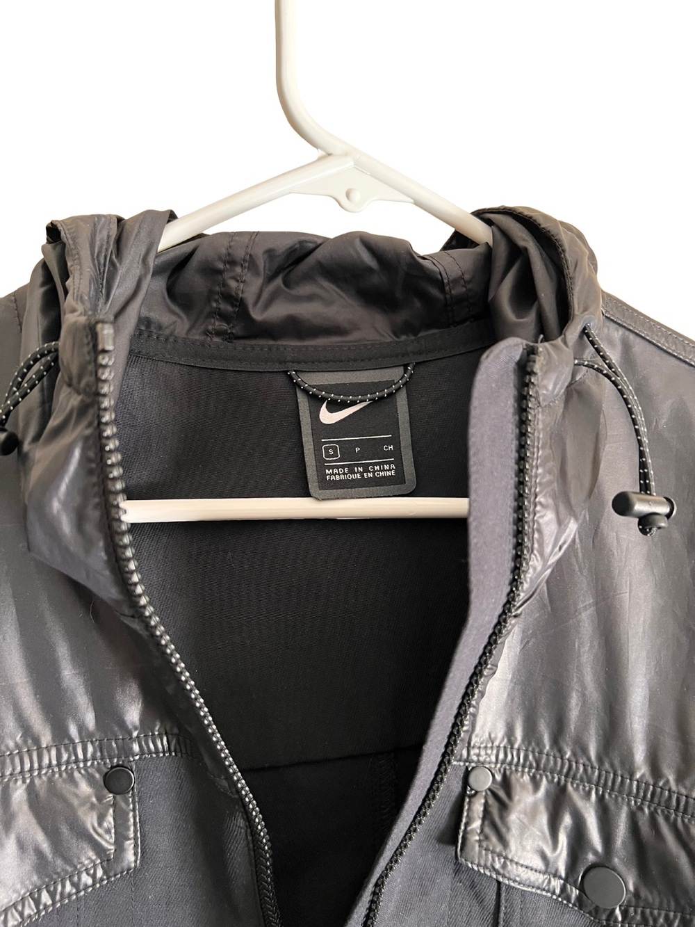 Nike Women's Gray Hooded Utility Jacket
